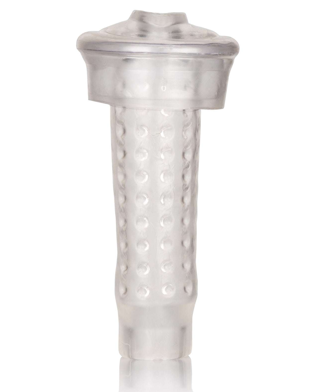 Optimum Series Stroker Pump Sleeve Pussy transparent textured sleeve for solo stimulation and pump compatibility