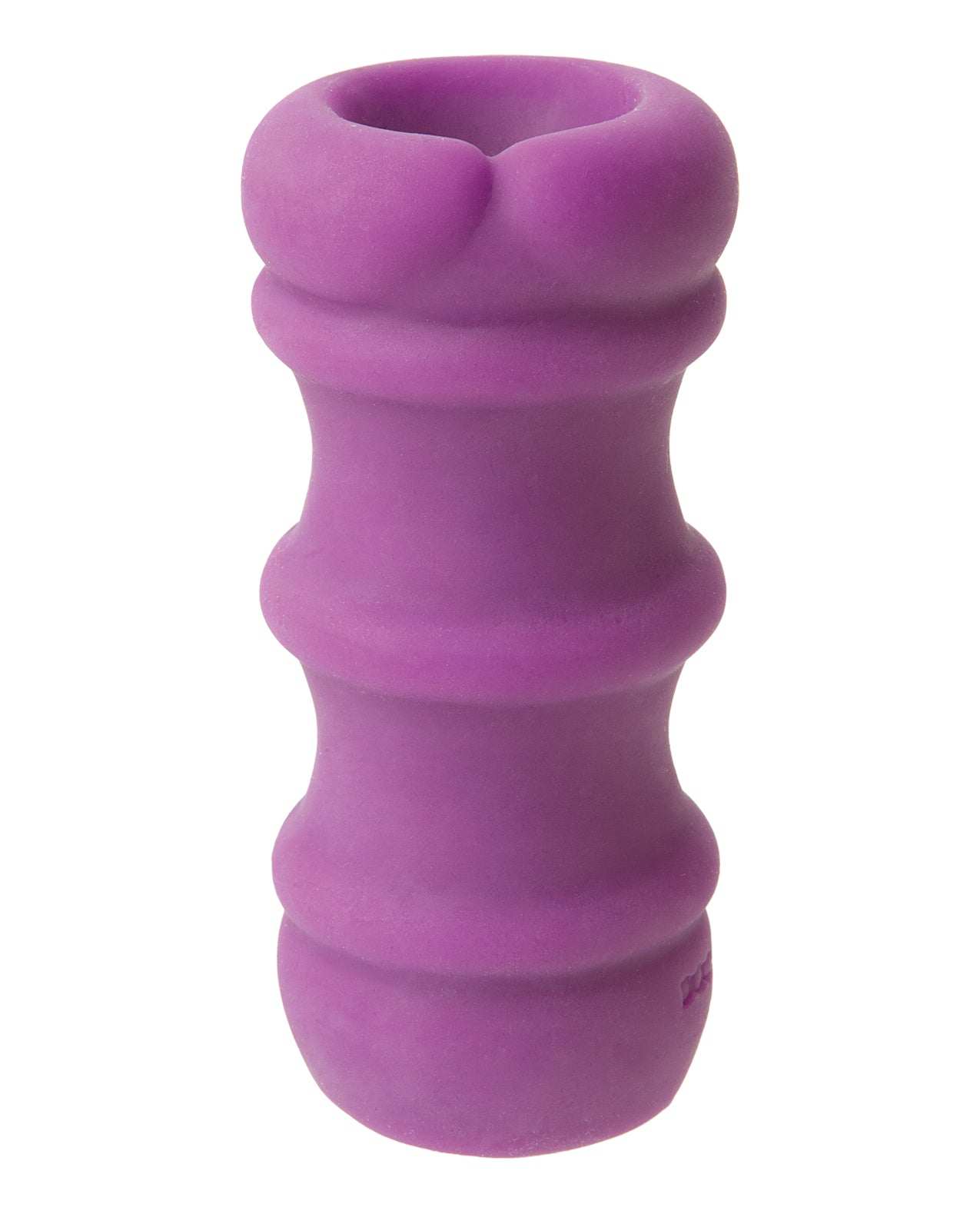 Purple Mood ULTRASKYN Thick Ribbed Stroker with soft, stretchy material and textured interior for enhanced pleasure