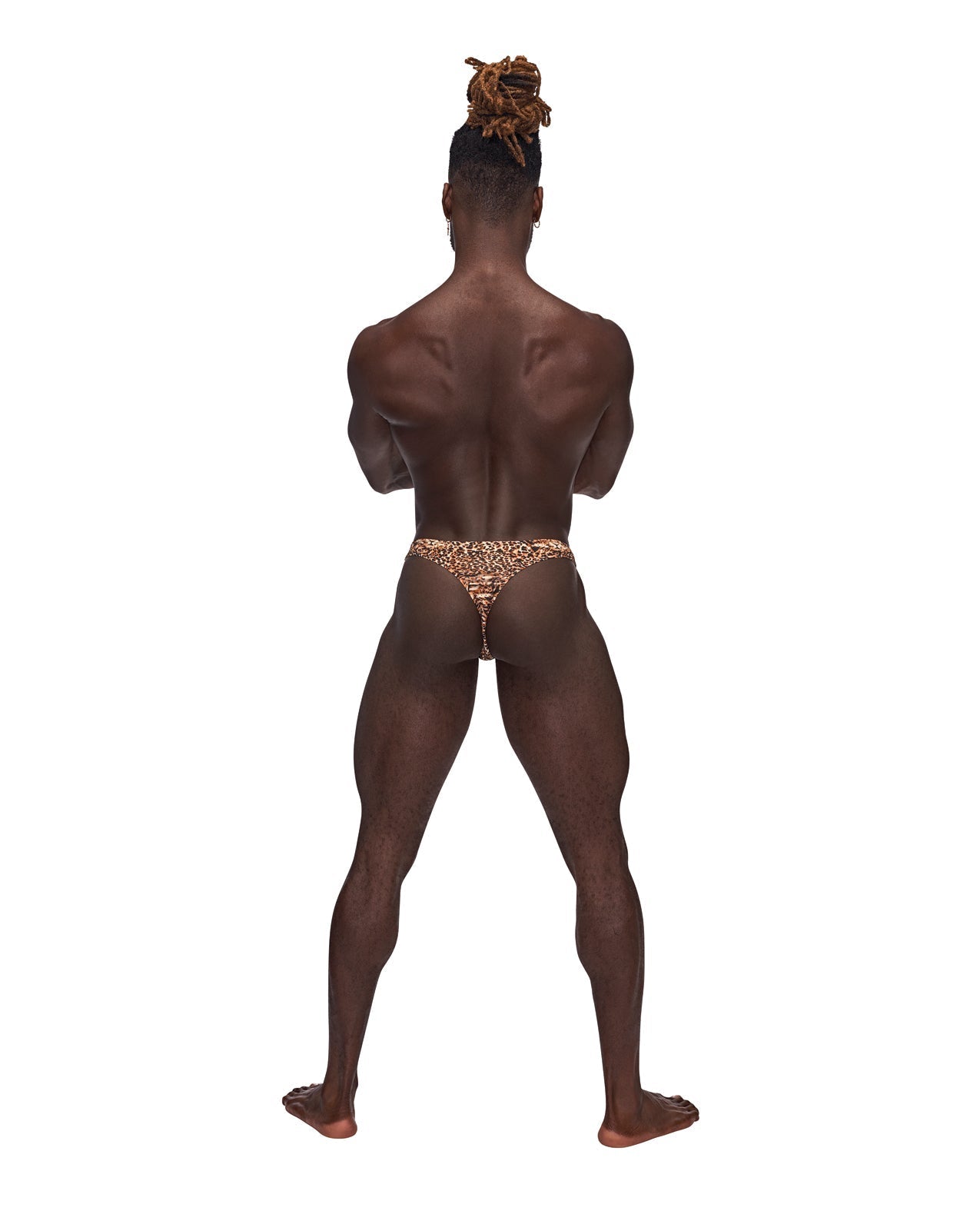 Male Power Wonder Thong Animal Print S/M by Apparel