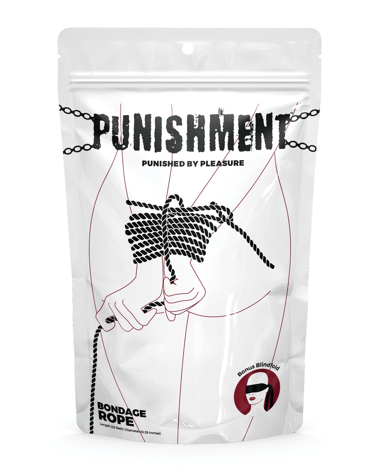Punishment Bondage Rope - Black by Bondage & Fetish Toys