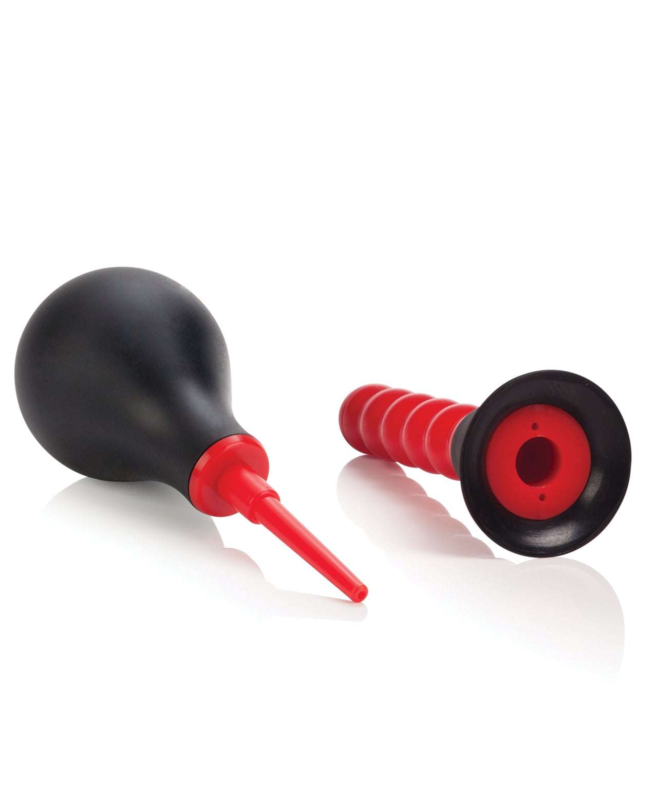 Colt Anal Douche with EZ squeeze bulb and dual tips for comfortable and versatile cleaning.