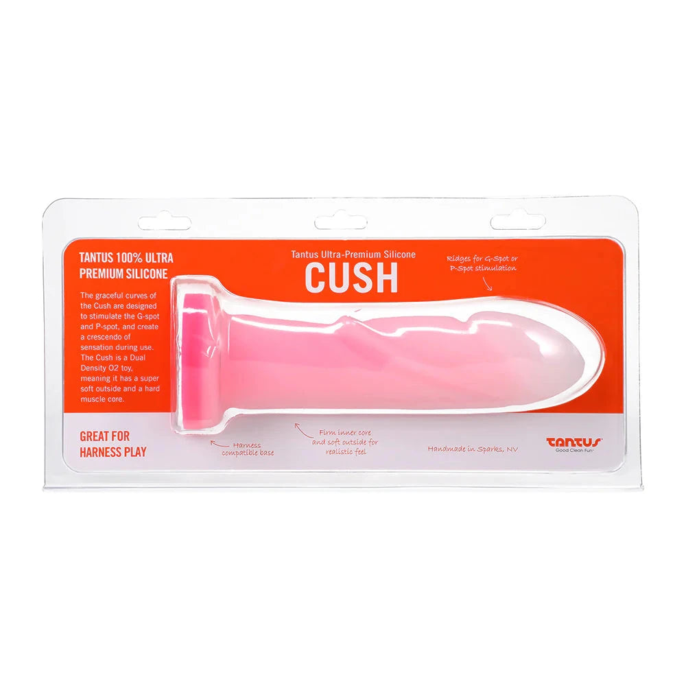 Tantus Cush O2 Dual Density G-Spot Dildo Rose Quartz by Anal Toys & Stimulators