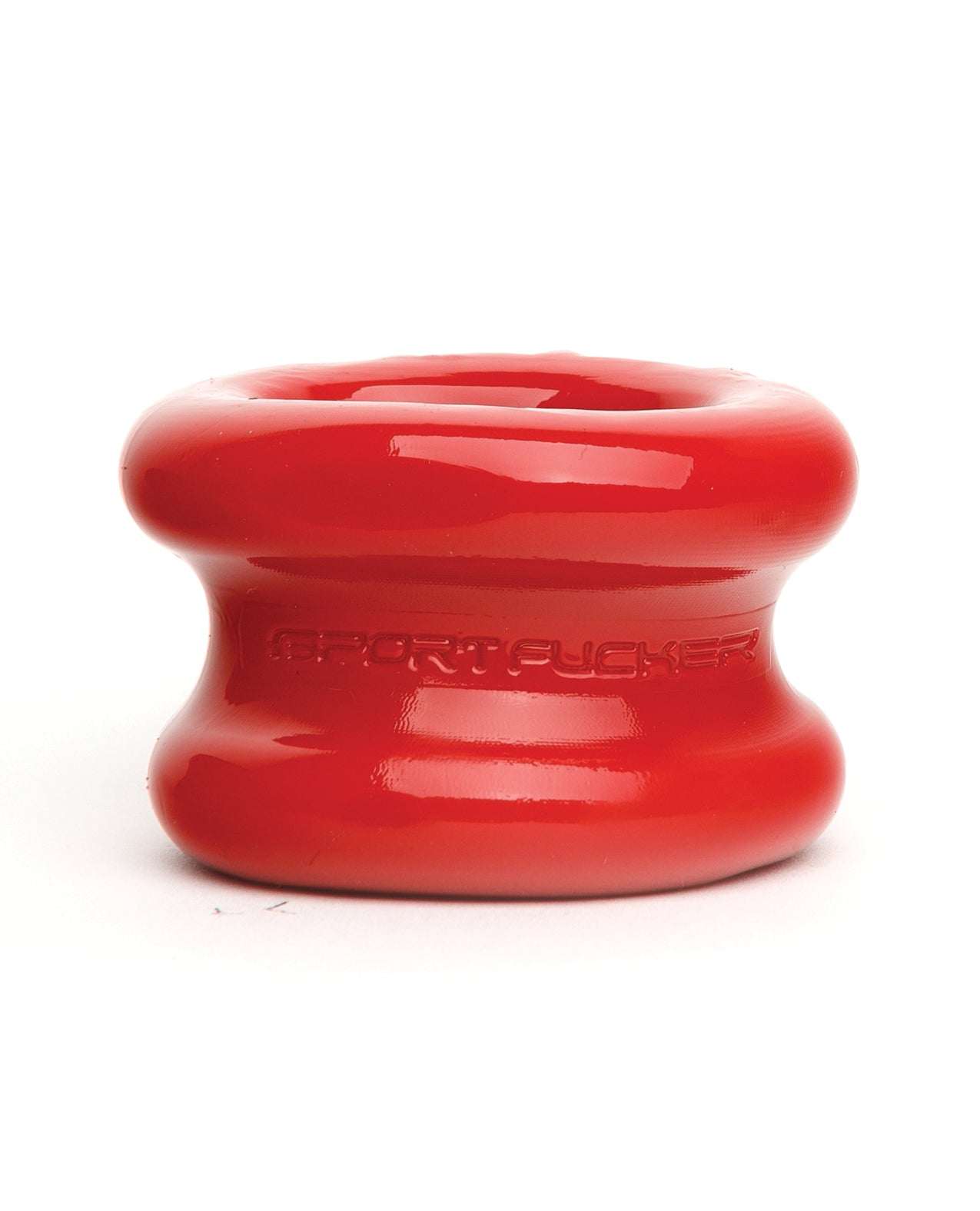 Red Sport Fucker Muscle Ball Stretcher made of high-quality TPR for comfortable weight and stretch