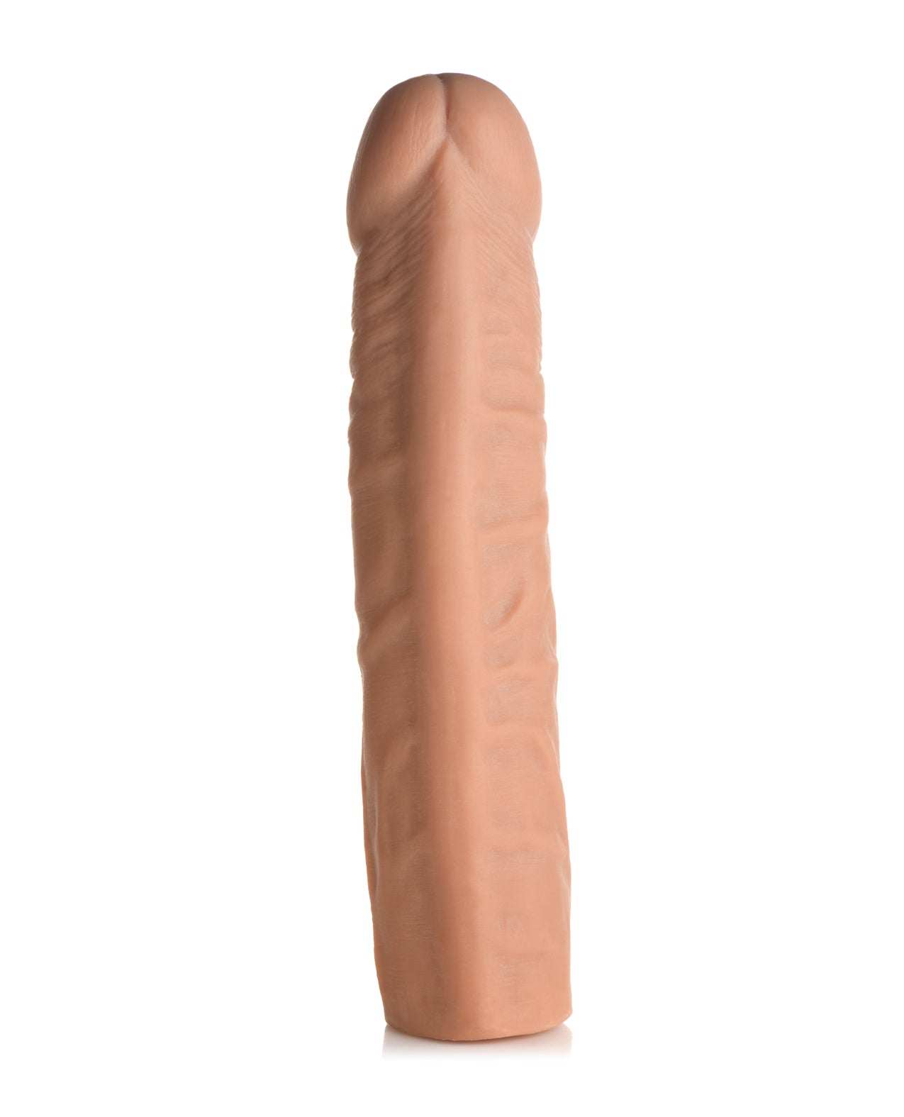 Curve Toys Jock extra long 3-inch penis extension sleeve in realistic skin-tone texture.