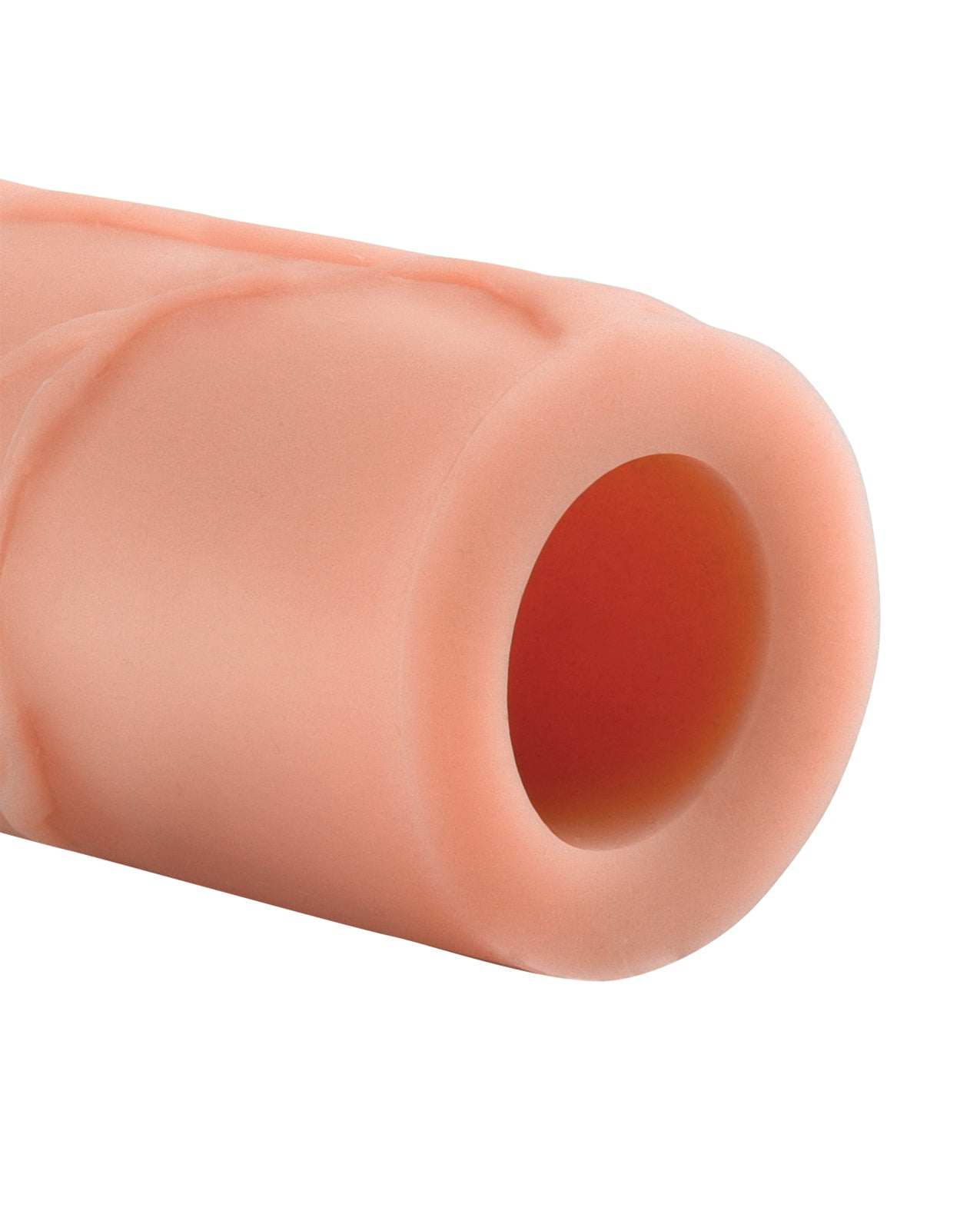 Fantasy X-tensions Perfect 3" Extension in flesh color, soft and stretchy erection enhancer sleeve.