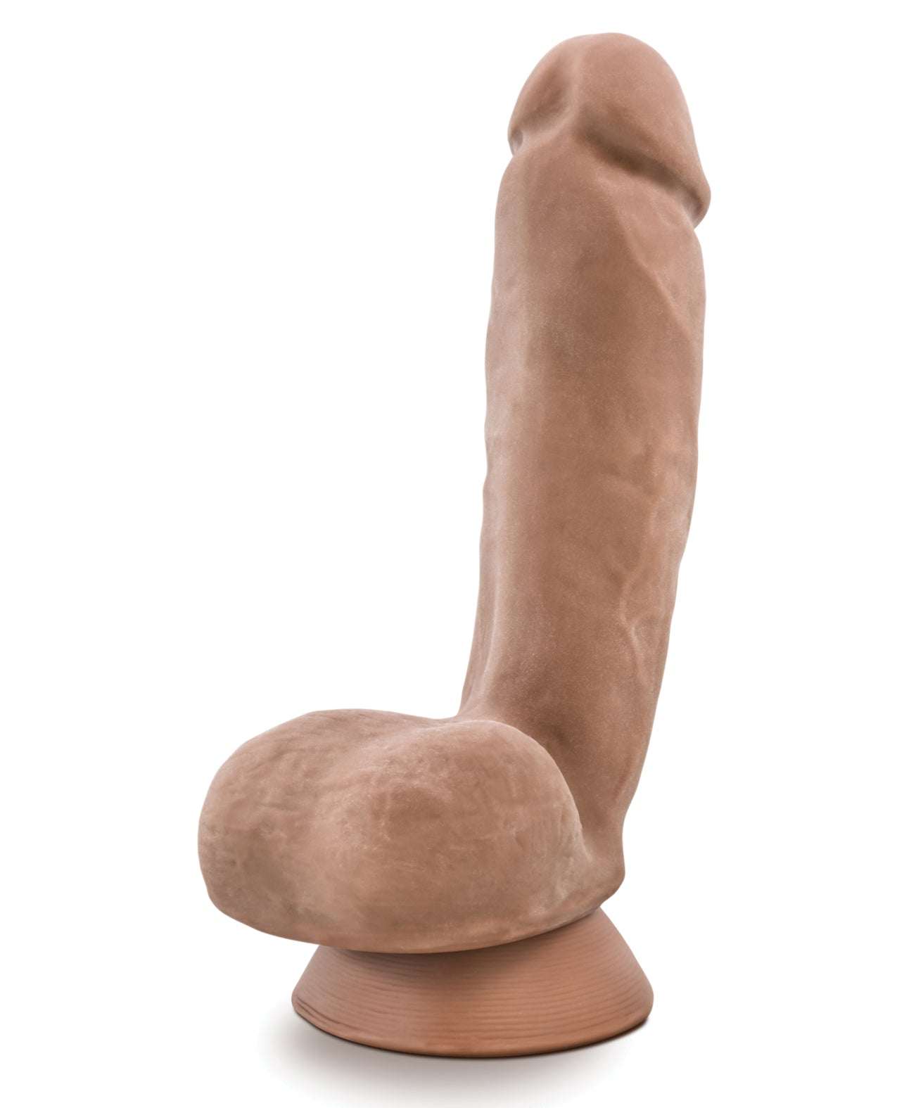 Blush Au Naturel Macho Dong with suction cup base in realistic brown skin-safe TPE material