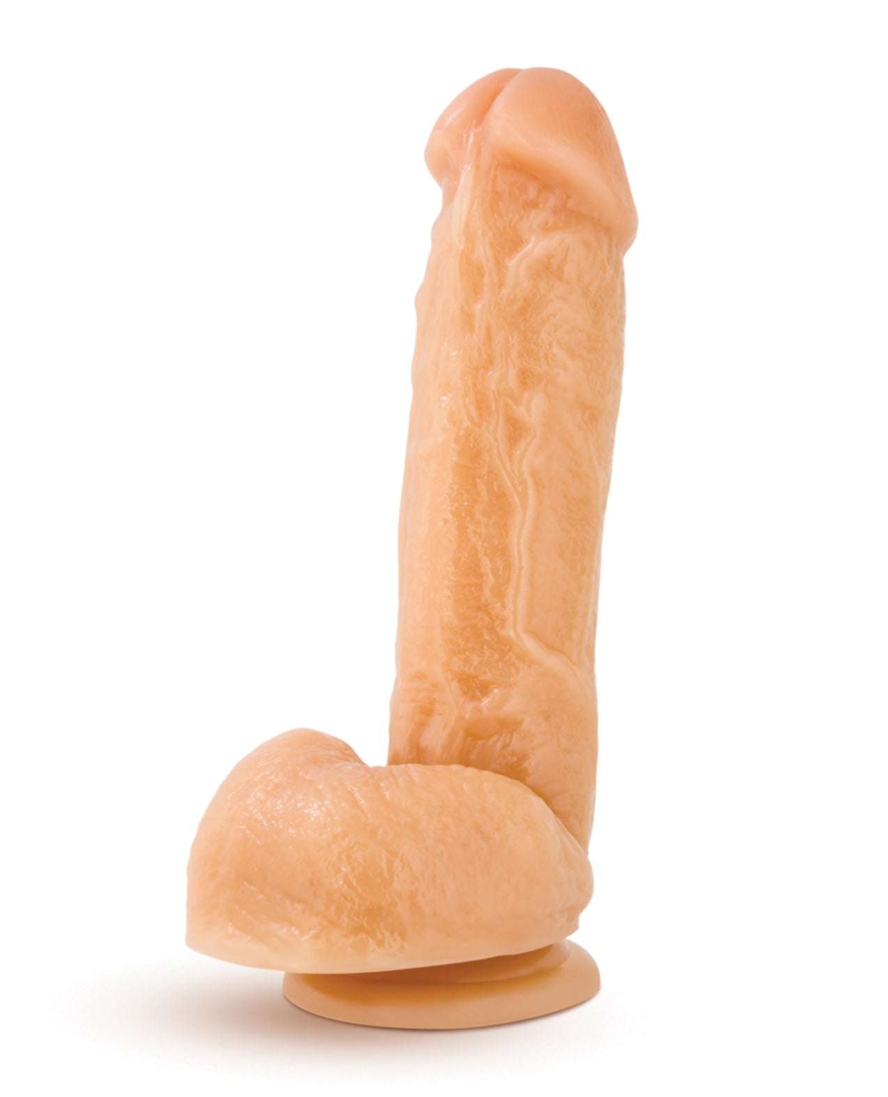Blush Hung Rider Trigger 7 inch flesh-colored dildo with realistic texture and suction cup base