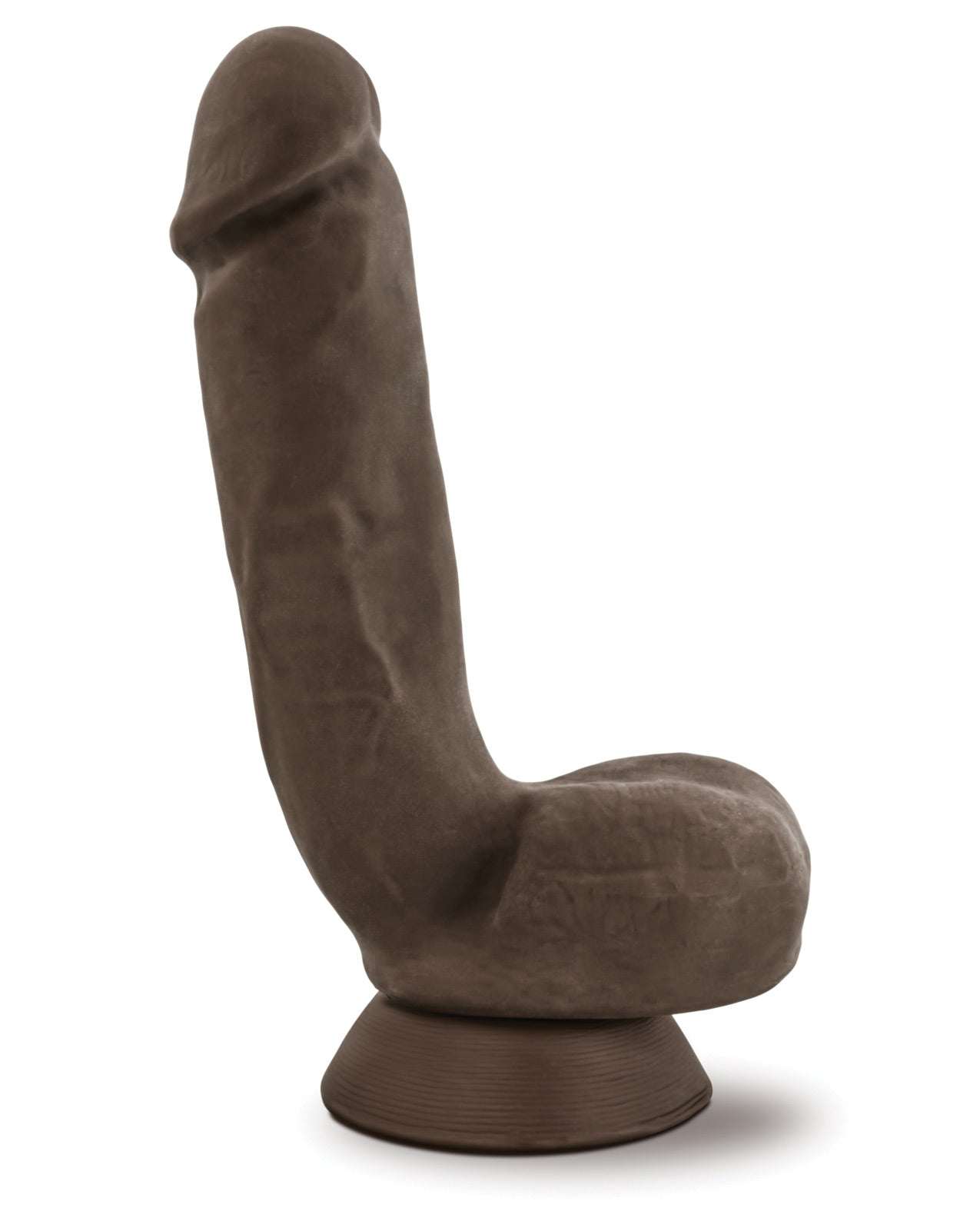 Blush Au Naturel Jerome brown dual-density realistic dildo with suction cup base and wide shaft
