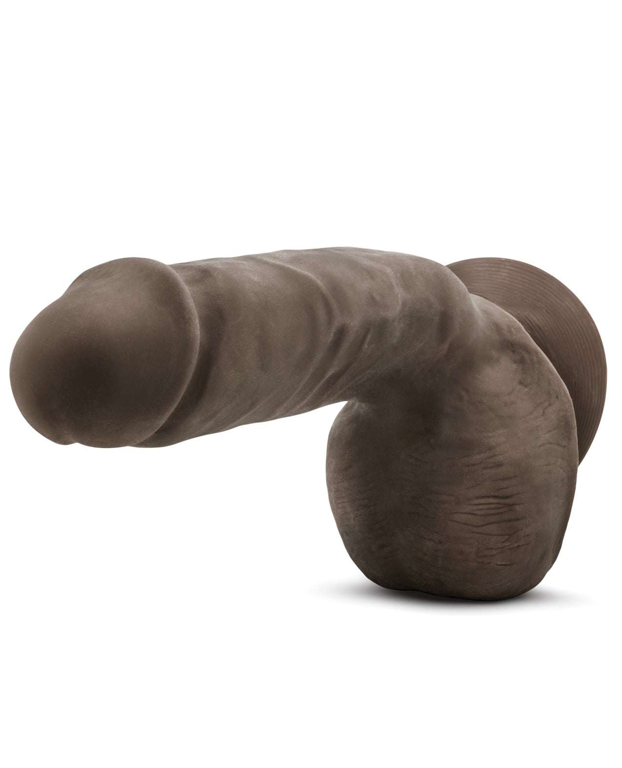 Blush Au Naturel Jerome brown realistic dildo with suction cup base and textured shaft