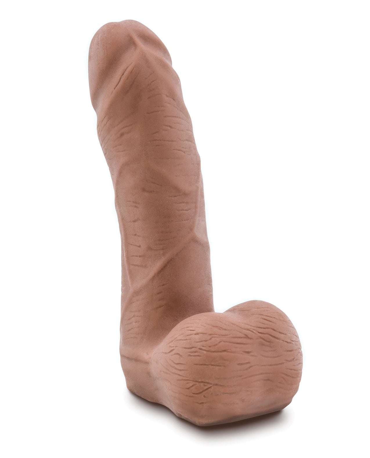 Blush Au Naturel Carlito realistic small dildo with veiny shaft and plush balls made of skin-safe TPE