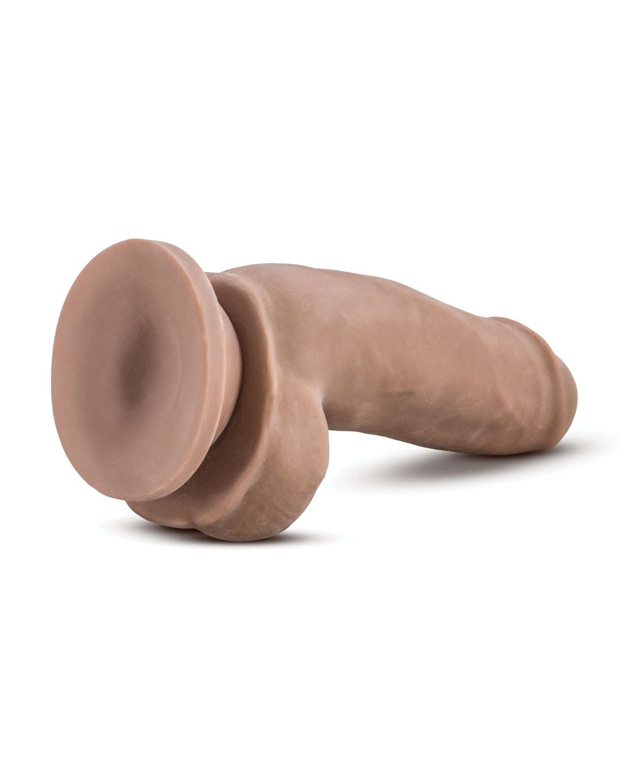 Blush Au Naturel 7 inch Sensa Feel Fat Boy dildo with dual density, flexible, body-safe TPE material
