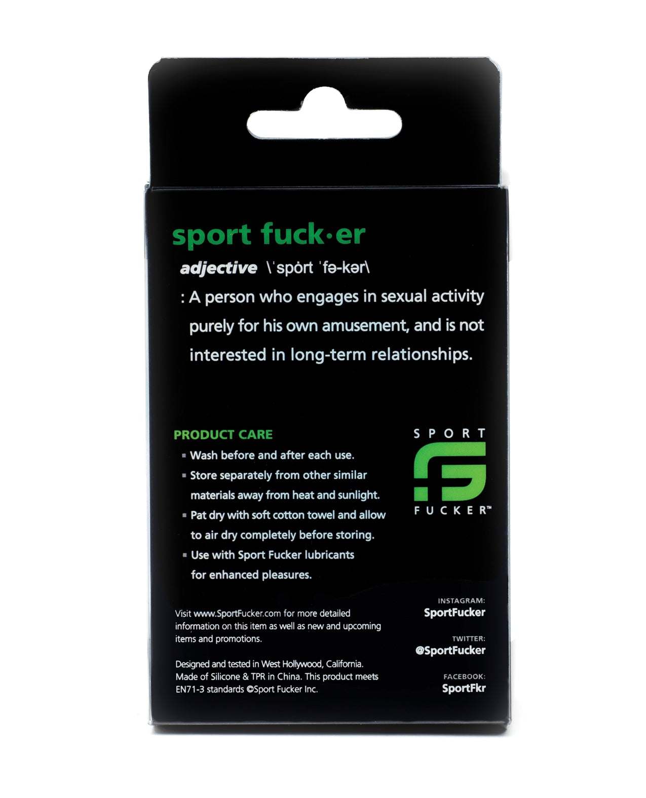 Sport Fucker Chubby Cockring red Monster TPE donut flexible stretchy cock ring packaging back view