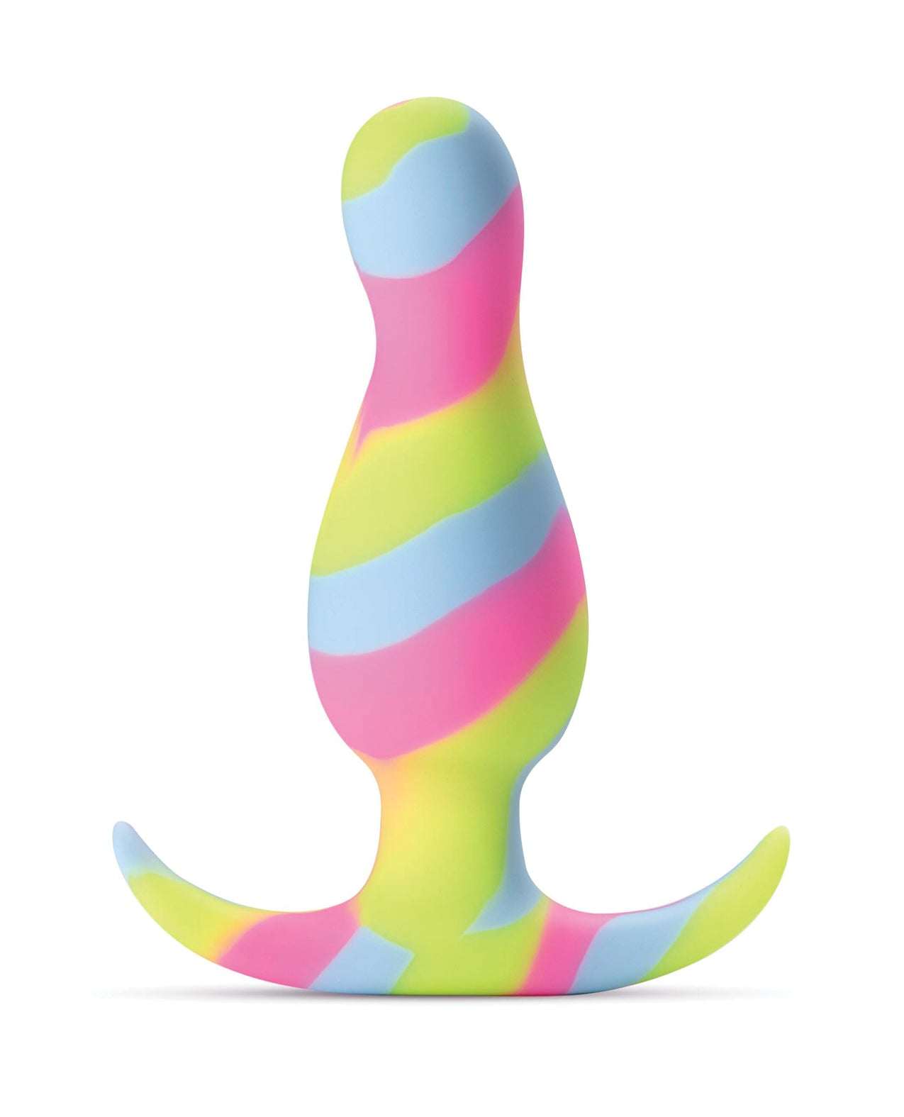 Blush Avant Kaleido Silicone Plug in lime with ergonomic tapered design and body-safe silicone material