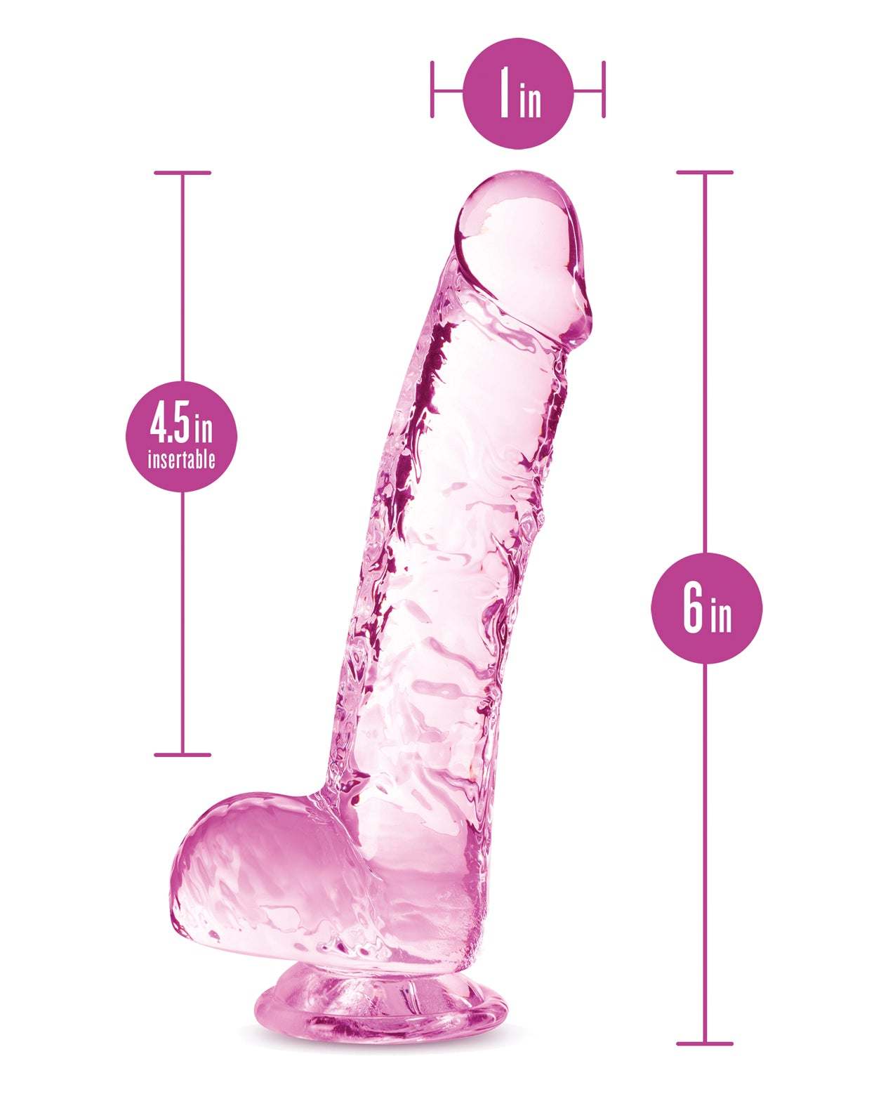 Blush Naturally Yours 7" Crystalline Dildo