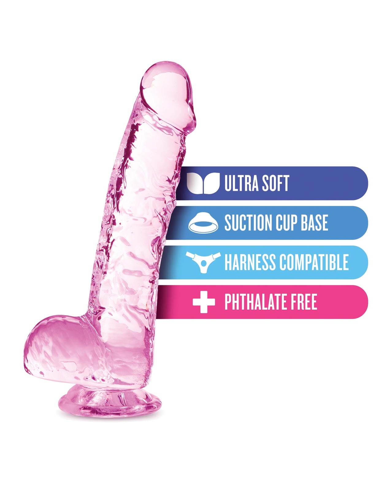 Blush Naturally Yours 7" Crystalline Dildo