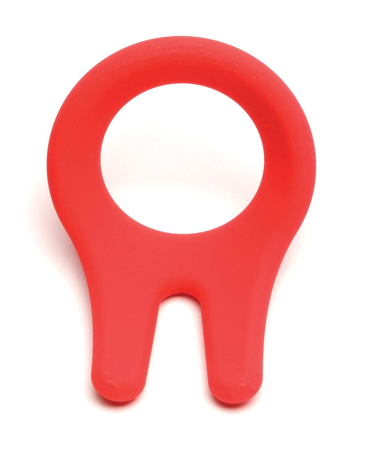 Red Sport Fucker CockPit Cockring made of firm yet soft liquid silicone with ergonomic teardrop design