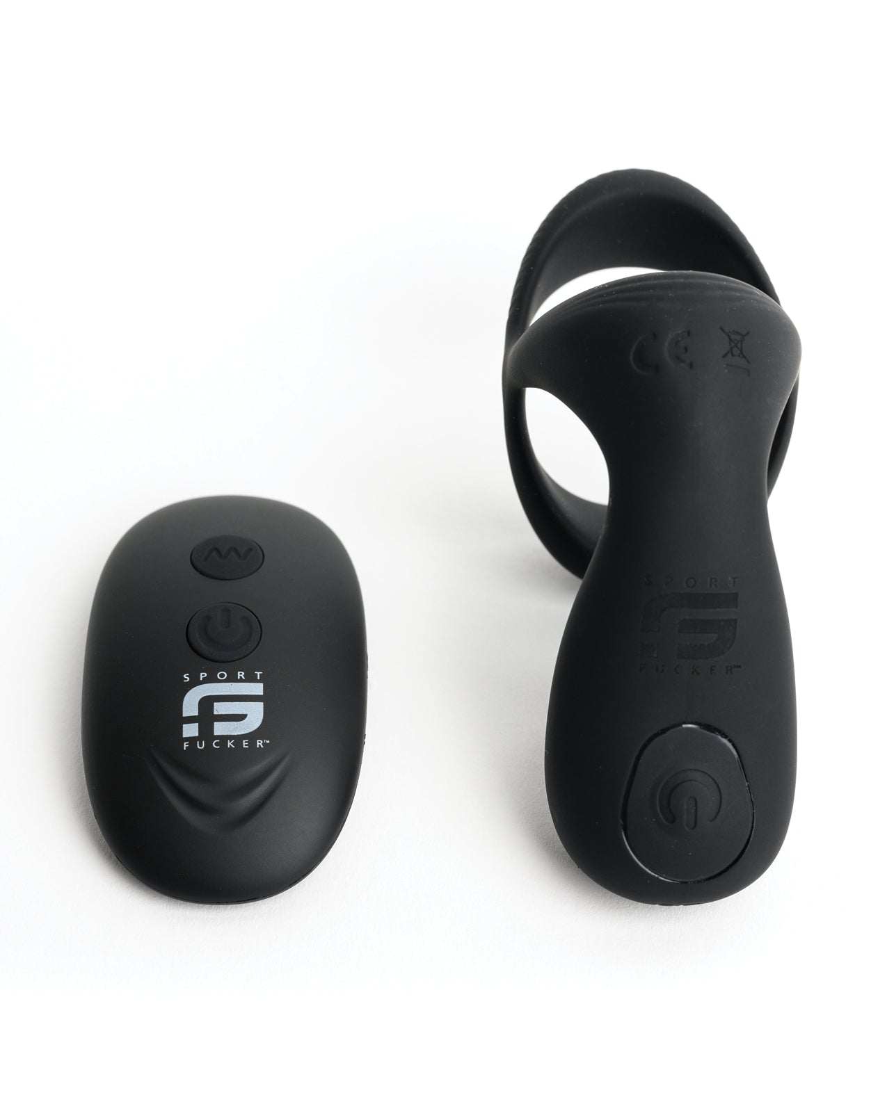 Sport Fucker Motovibe Pulse black liquid silicone cockring with wireless remote and rechargeable design