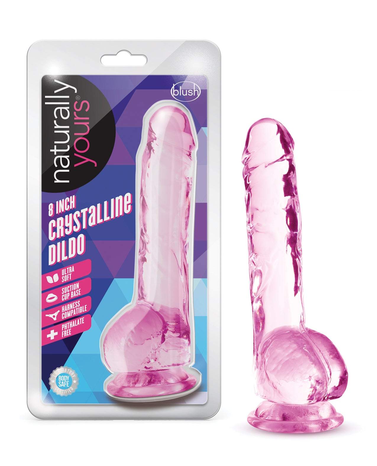 Blush Naturally Yours 7" Crystalline Dildo
