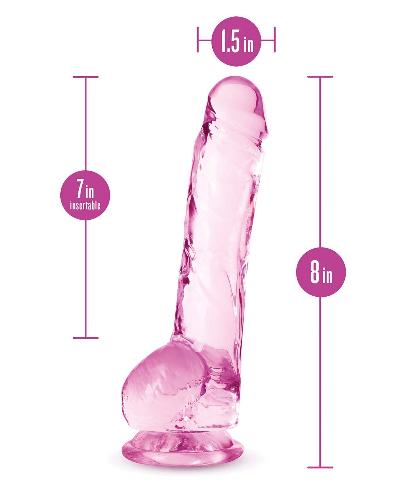 Blush Naturally Yours 7" Crystalline Dildo