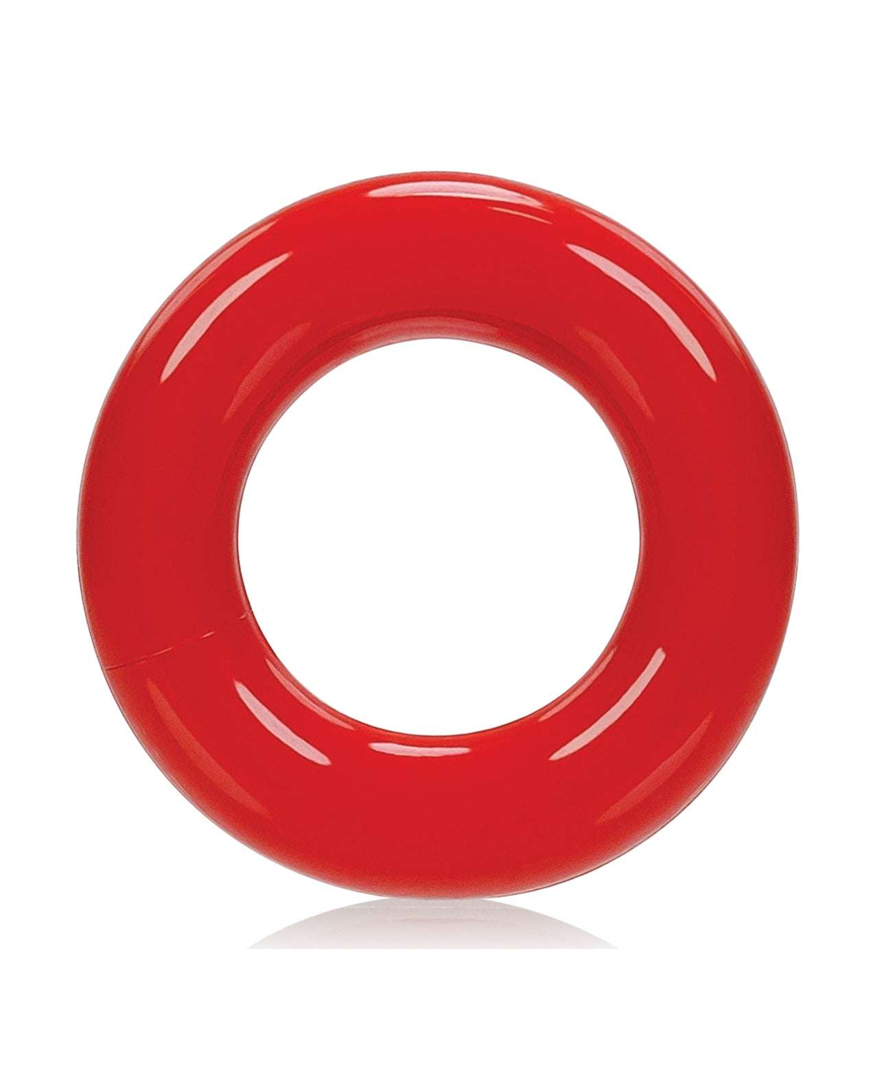 Red Oxballs OXR-1 flexible jelly cockring made from stretchy FLEXtpr material
