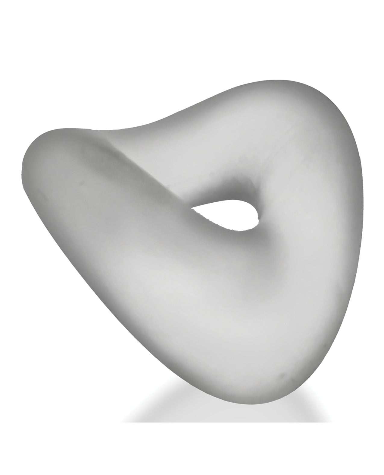 Clear Ice Form Cockring with flexible, wavy silicone design for customizable fit and comfort