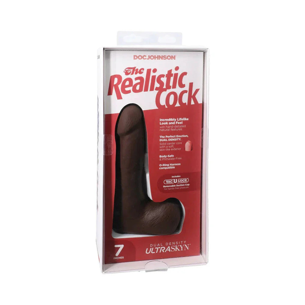 The Realistic Cock ULTRASKYN Vac-U-Lock Dildo with Balls Vanilla