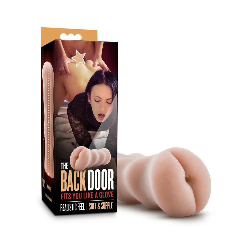 X5 Men The Back Door beige anal stroker made of soft, realistic X5 Plus TPE with open-ended design for easy cleaning and enhanced sensation