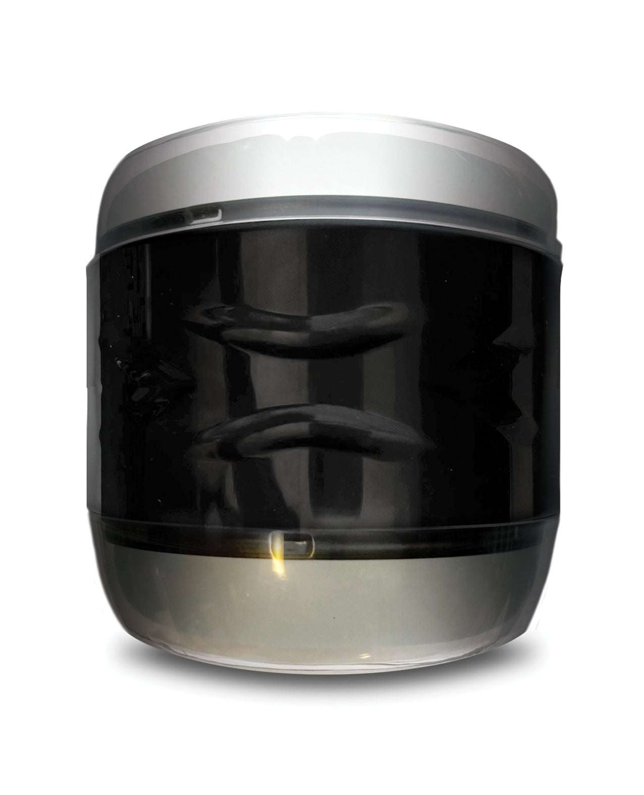 MSTR B8 Double Play clear-view dual-ended male stroker with realistic orifices and ribbed tunnel in compact ergonomic design