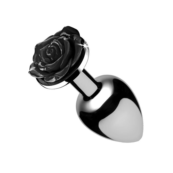 Black Rose Anal Plug - Large by Anal Toys & Stimulators
