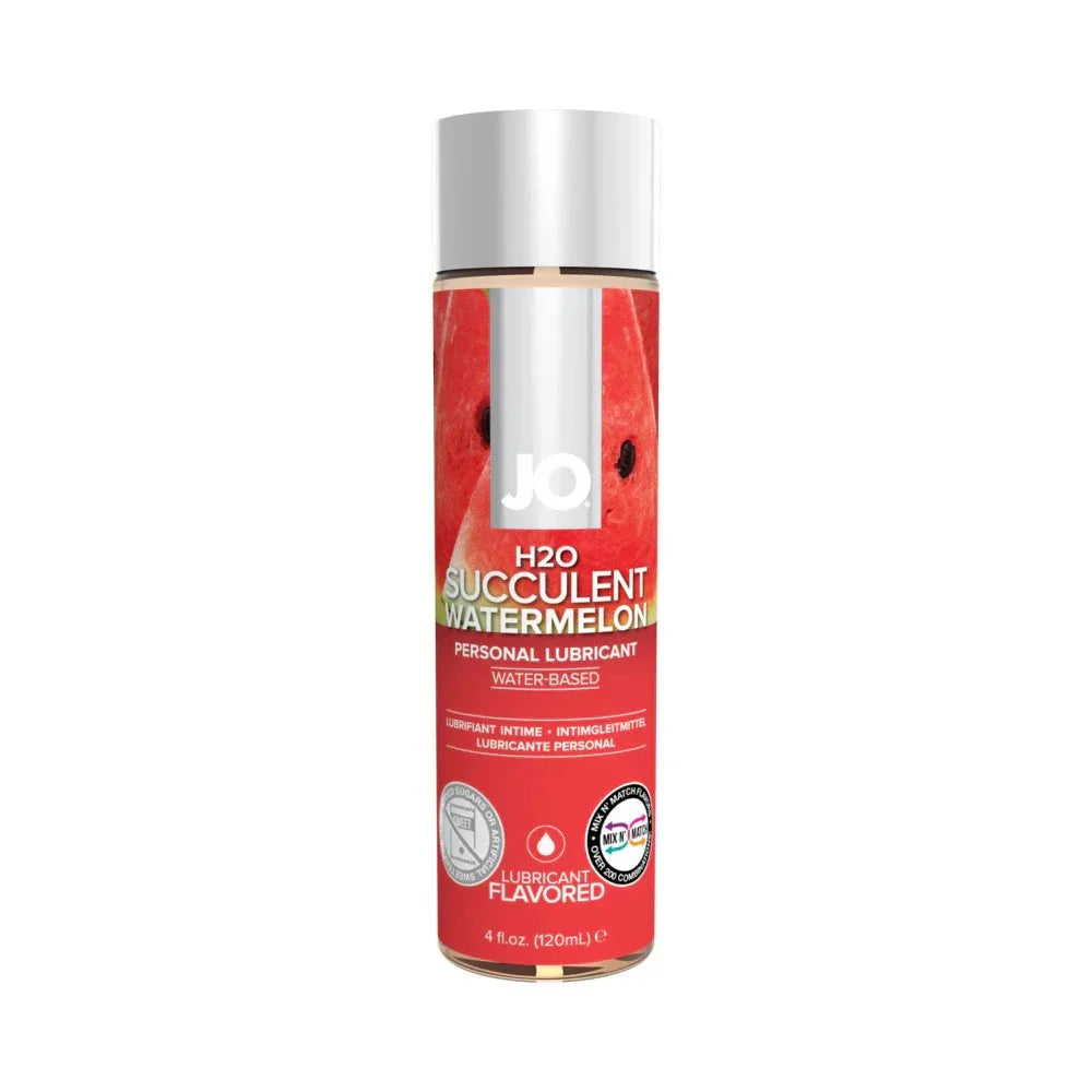 Bottle of JO H2O Succulent watermelon flavored water-based personal lubricant 4 oz