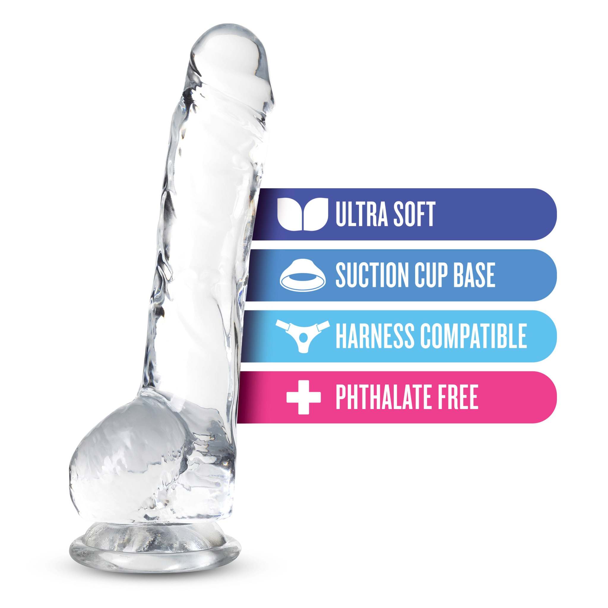 Naturally Yours - 8 Inch Crystalline Dildo - Diamond by Anal Toys & Stimulators