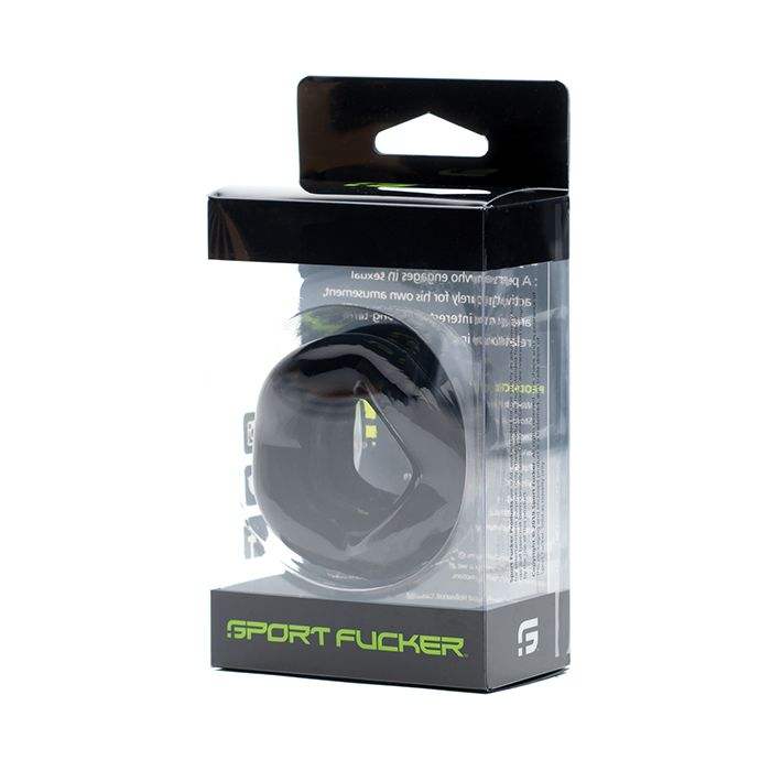 Sport Fucker Revolution Ring Stretcher black ergonomic cockring and ball stretcher in packaging