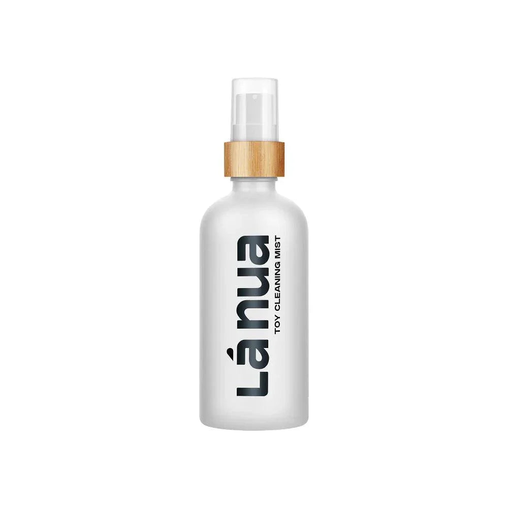 La Nua Mist Toy Cleaner 3.4 oz bottle for safe, fragrance-free intimate toy cleaning and sanitizing