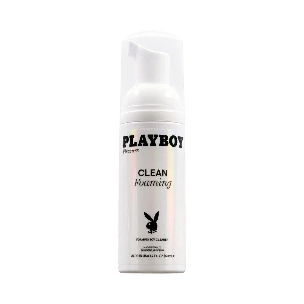 Playboy Clean Foaming Toy Cleaner 1.7 oz bottle for safe and effective toy hygiene maintenance