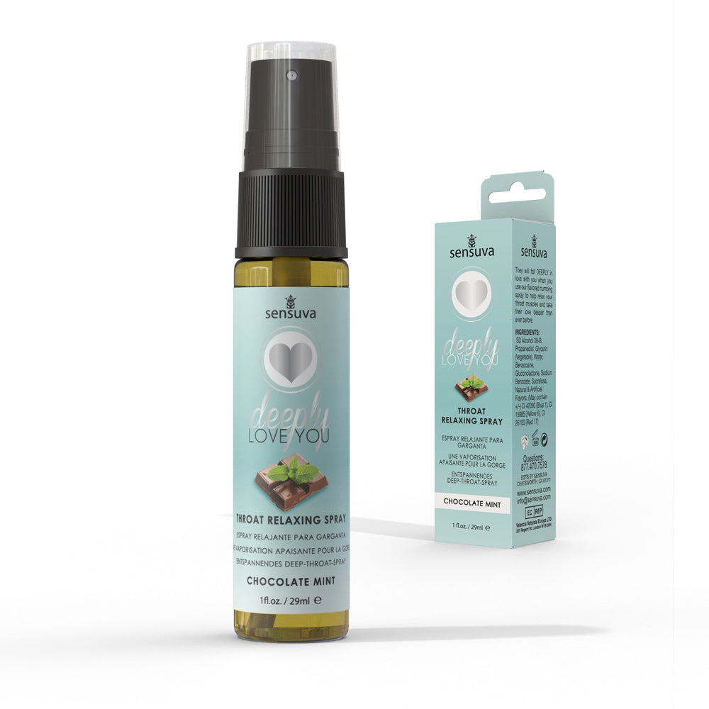 Sensuva Deeply Love You Throat Relaxing Spray Chocolate Mint 1 oz. by Sexual Enhancers