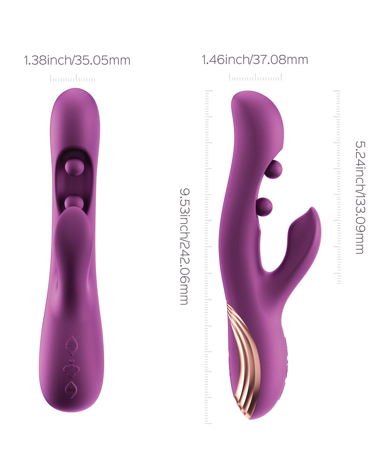 twin balls rabbit vibrator — view 3