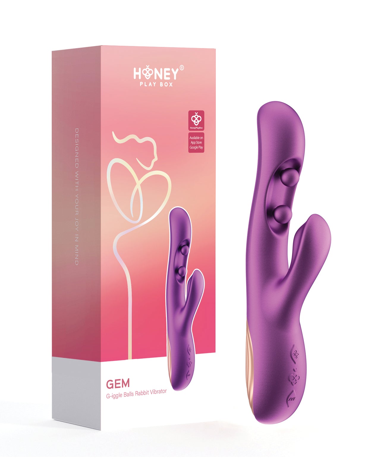 twin balls rabbit vibrator — view 5