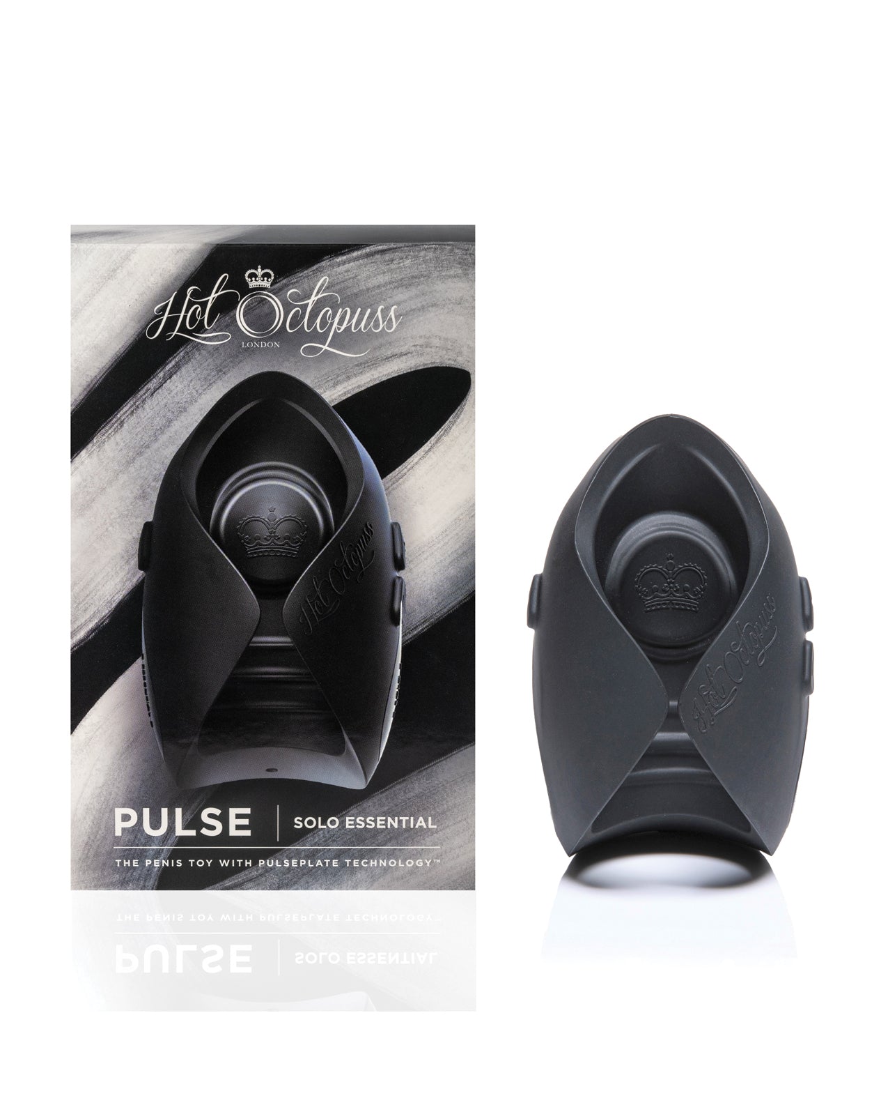 Hot Octopuss Pulse Solo Essential Rechargeable Vibrating Stroker Black