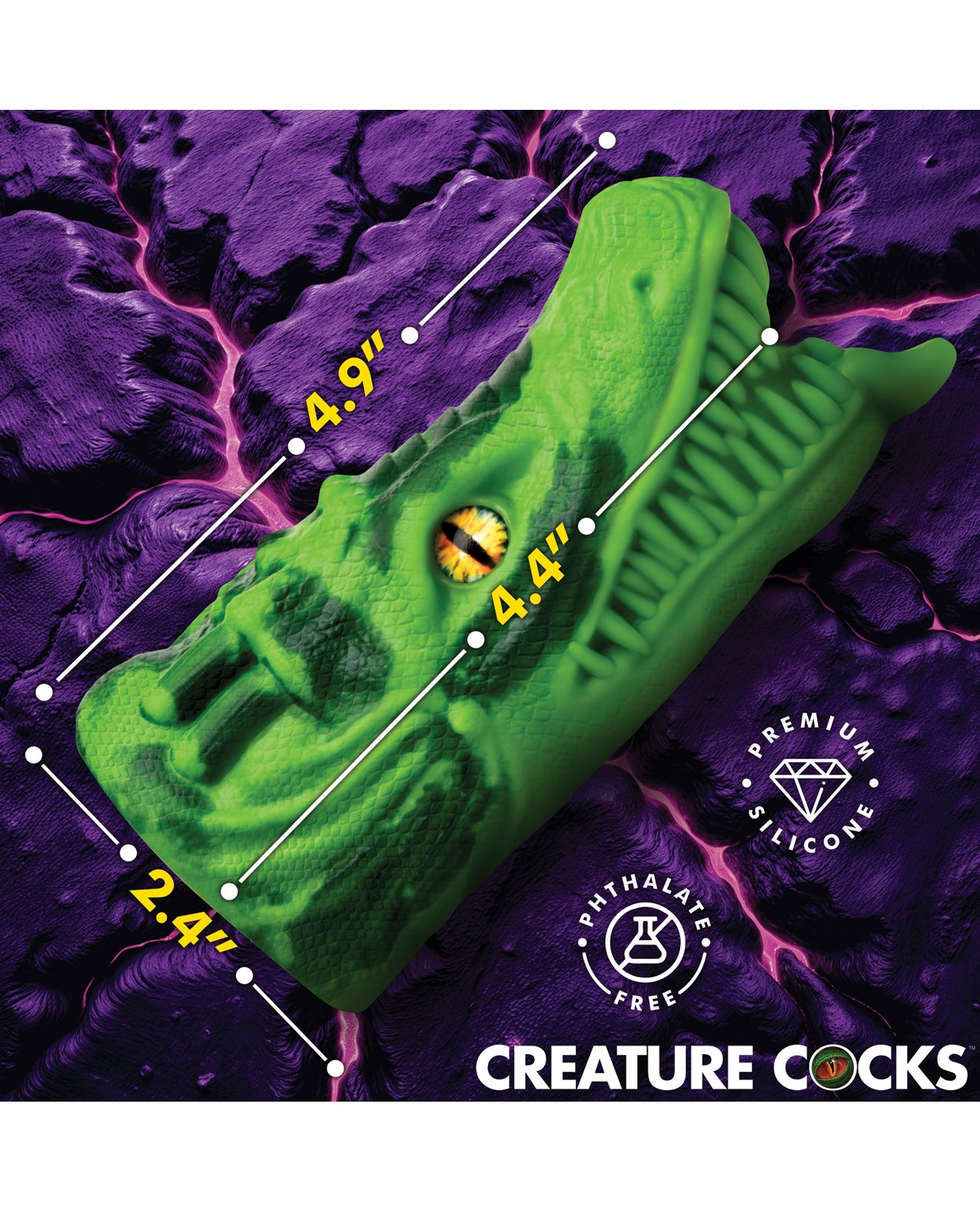 Creature Cocks Dragon Tamer Silicone Stroker Textu Fantasy Handheld Adult Toy