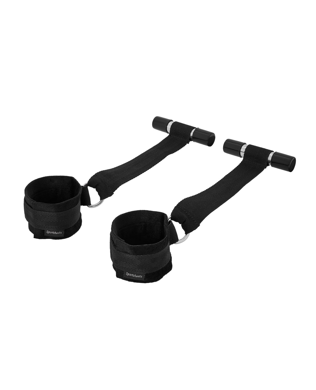 Sportsheets Adjustable Door Jam Cuffs Set Black