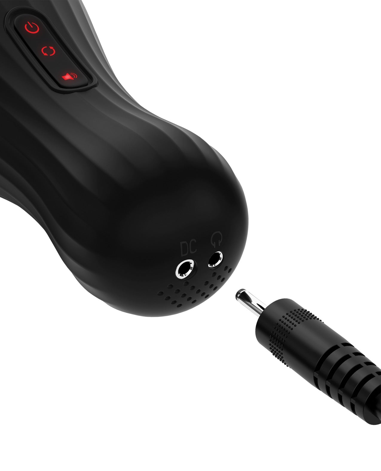 PDX Elite Talk Dirty Rotobator Rechargeable Rotating Masturbator Clear/Black