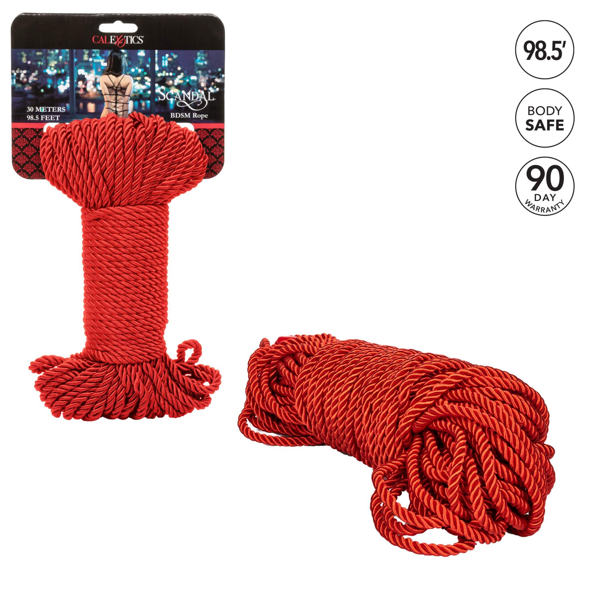 Scandal BDSM Rope durable red bondage rope for restraint and sensory play