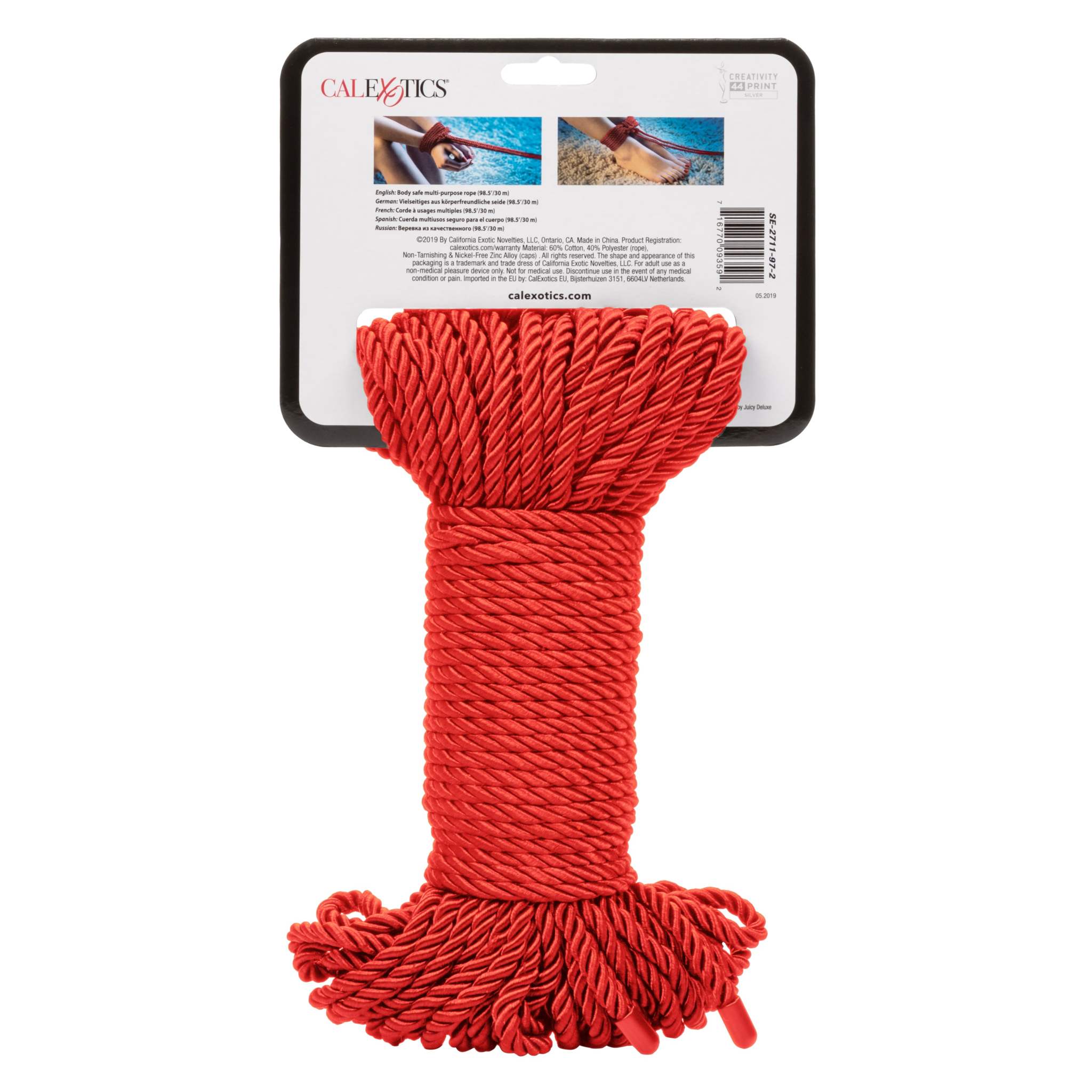 Scandal BDSM Rope durable red bondage rope for restraint and sensory play