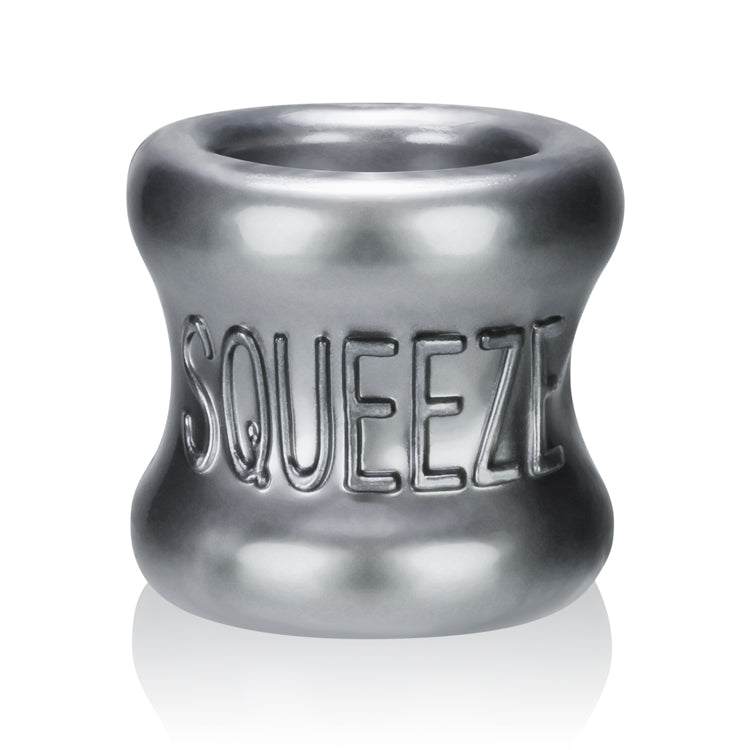 Squeeze Soft-Grip Ballstretcher in steel with curved, padded design for comfortable stretch