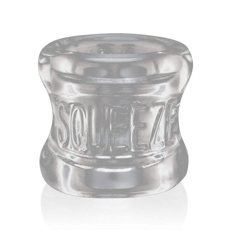Clear Squeeze Soft-Grip Ballstretcher made from flexible TPR with soft padding and ergonomic design for comfortable stretching.