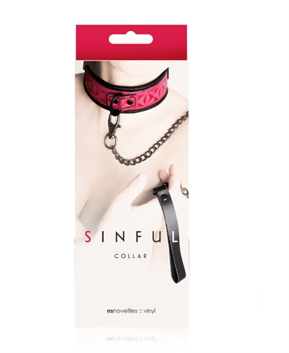 Sinful Collar - Pink by Bondage & Fetish Toys