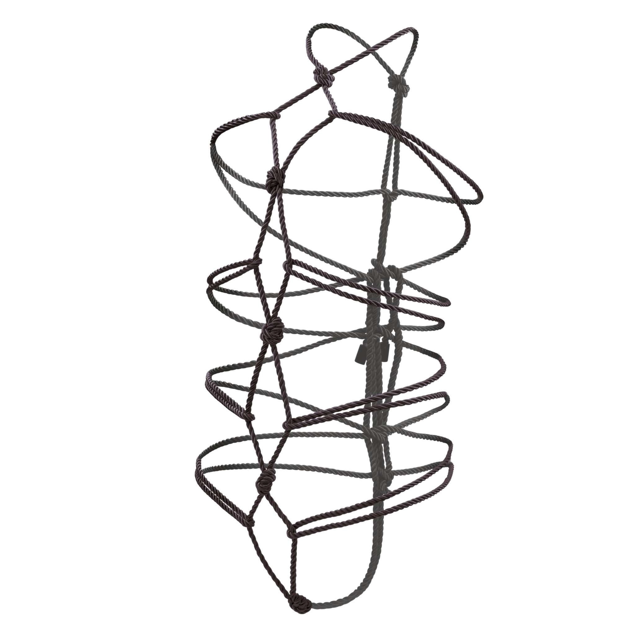 Black Boundless Rope designed for versatile BDSM restraint and sensual play.