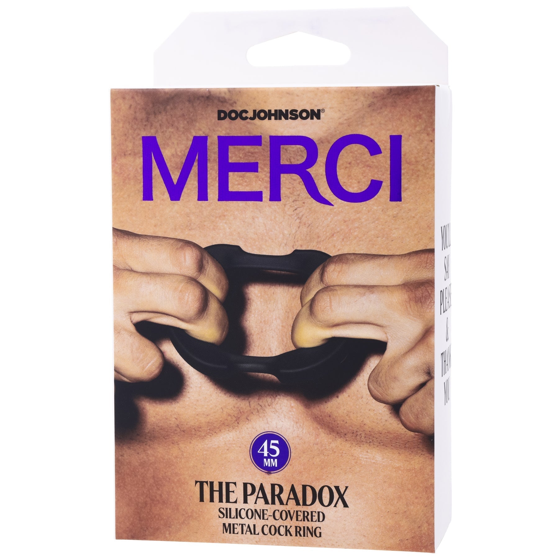 Merci - the Paradox - Silicone Covered Metal Cock Ring -