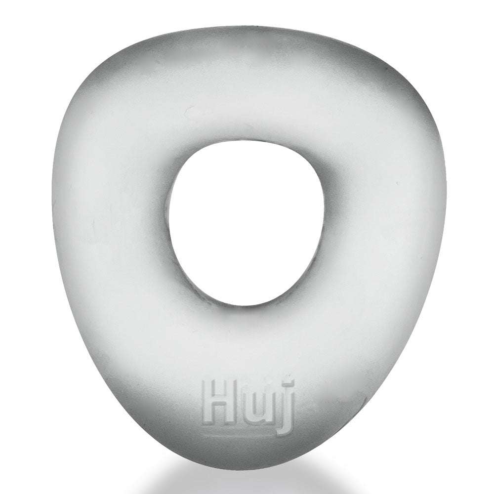 Clear Ice Form Cockring made of soft, stretchy silicone blend with a wavy, ergonomic design for adjustable comfort and fit.