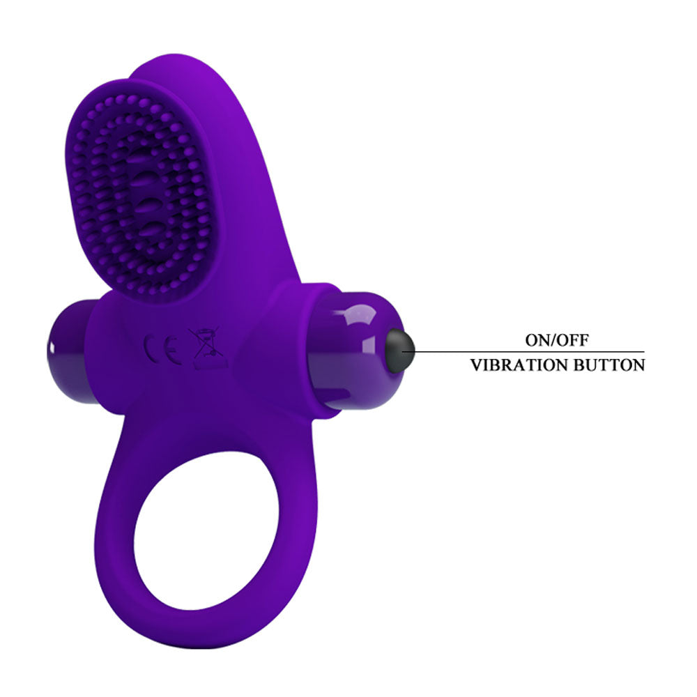 Pretty Love Vibrating Cock Ring II - Purple by Cock & Balls